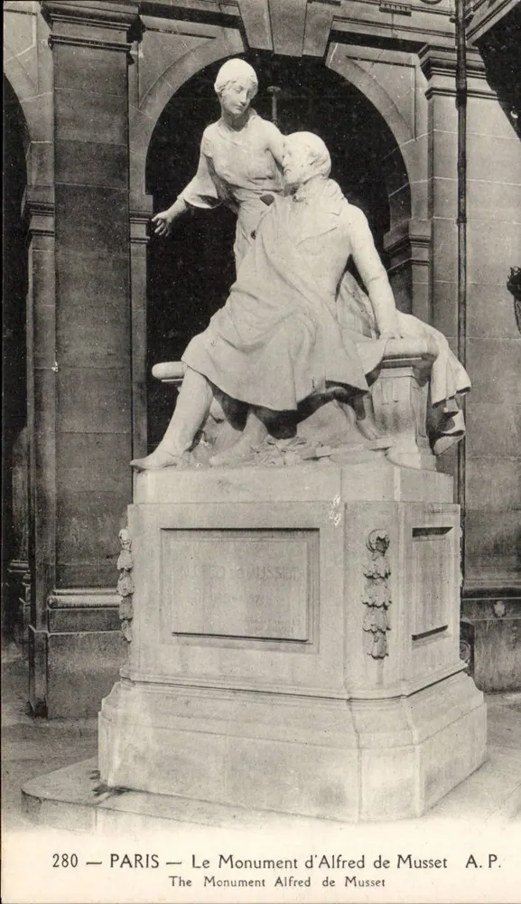 Paris — O Monumento de Alfred de Musset — A.P. n°280 - Frente