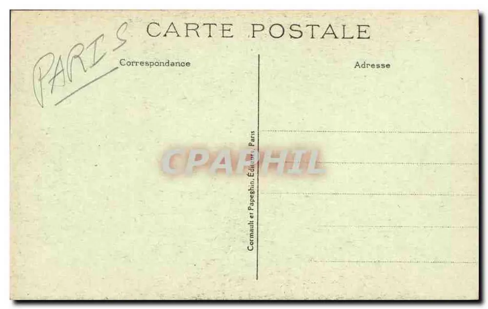 Paris — O Monumento de Alfred de Musset — A.P. n°280 - Verso