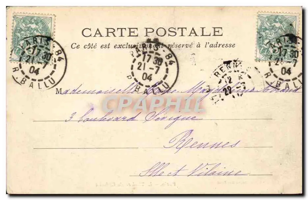 Paris — O Teatro do Châtelet — L. J & Cie, editor, Angouilhame-Paris - Verso
