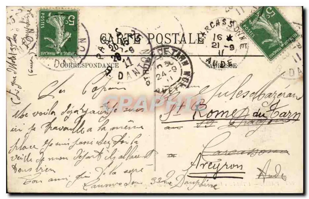 Paris — Das Hôtel des Invalides — Das Grab von Napoleon I — Der Sarg — LL. — N° 887 - Rückseite