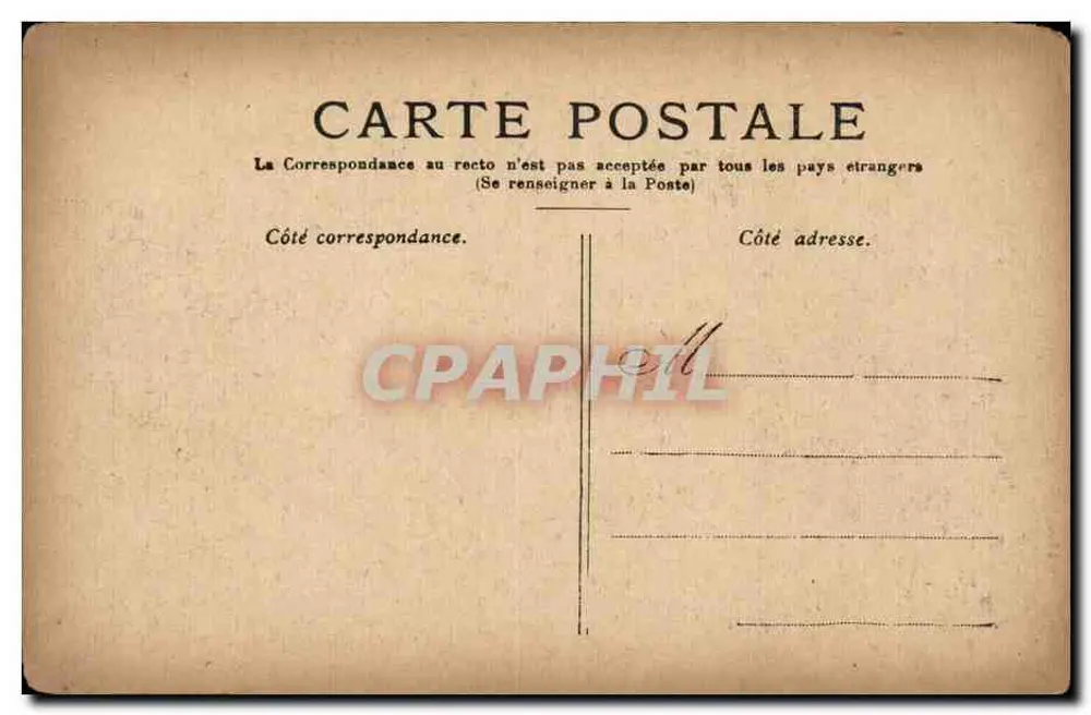 Paris — O Hotel de Ville — editor não visível - Verso