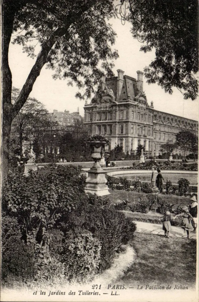 Paris — Die Tuilerien-Gärten und das Pavillon de Rohan — LL. n°271 - Vorderseite