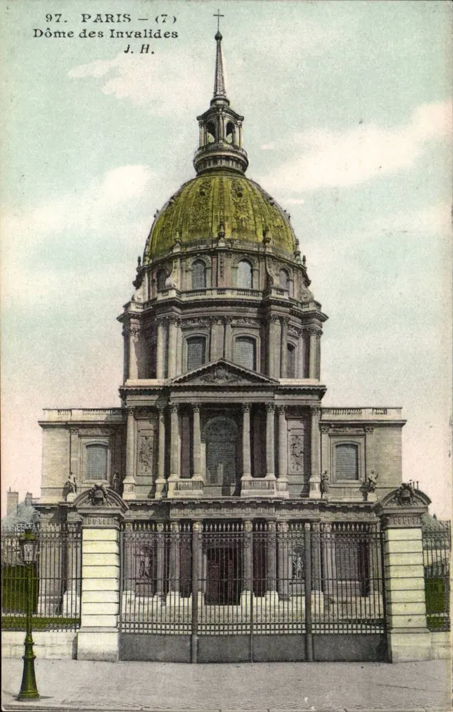Dôme dos Invalides — Paris (7) — J. H. n°97 - Frente
