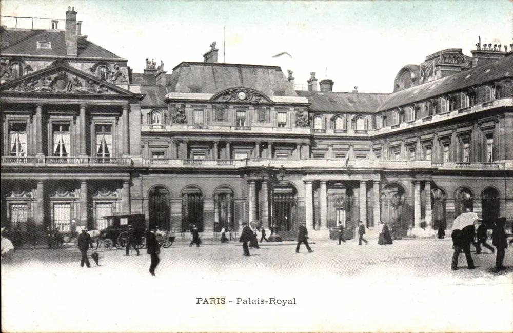 Paris - Palais-Royal — vista da praça interna — editor não identificado - Frente