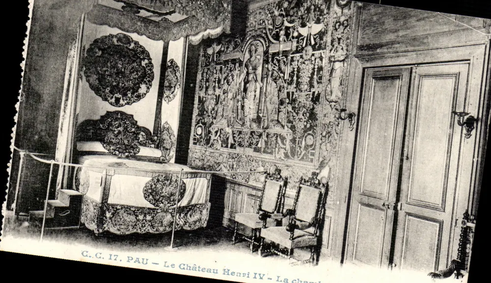 Pau — Schloss Henri IV — Das Zimmer — Carrache, Pau, n°17 - Vorderseite