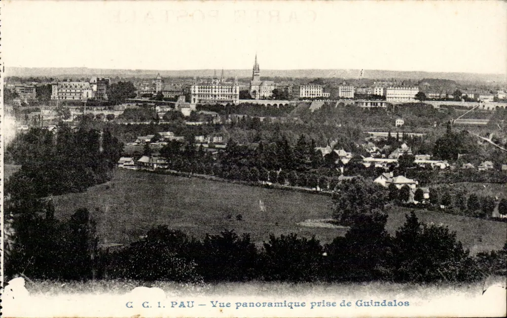 Pau — Panoramablick von Guindalos — C.C. 1 - Vorderseite