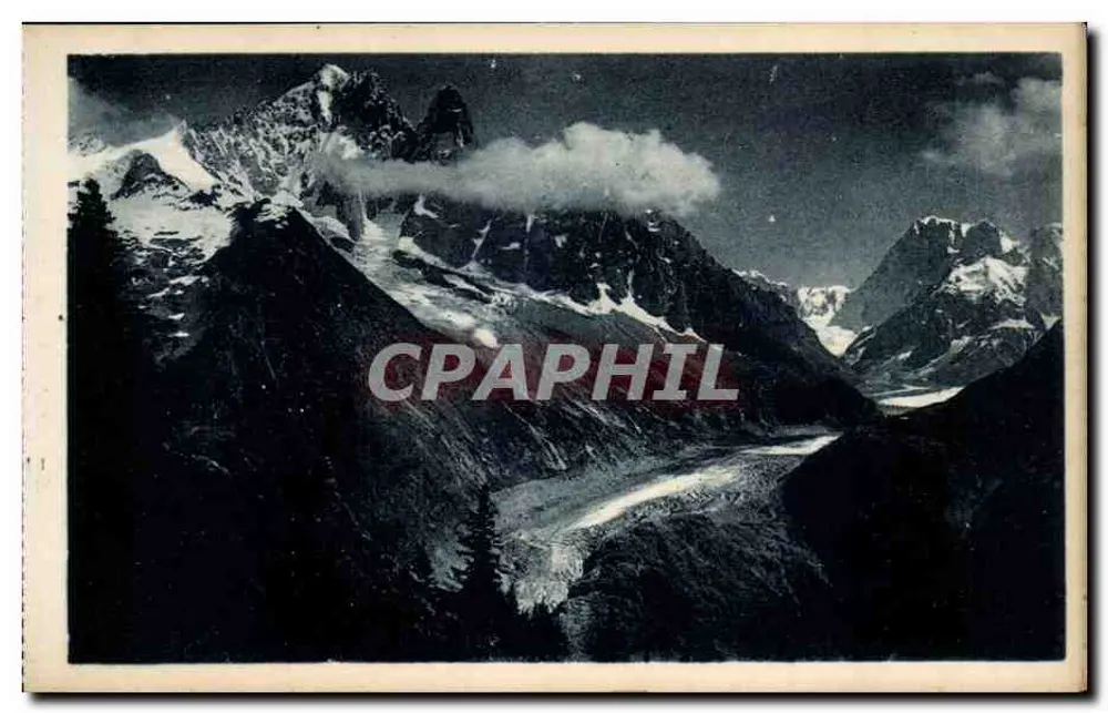 Chamonix — Mer de Glace aus der Flégère — G. Tairraz, phot. publ. Chamonix-Mont-Blanc - Vorderseite