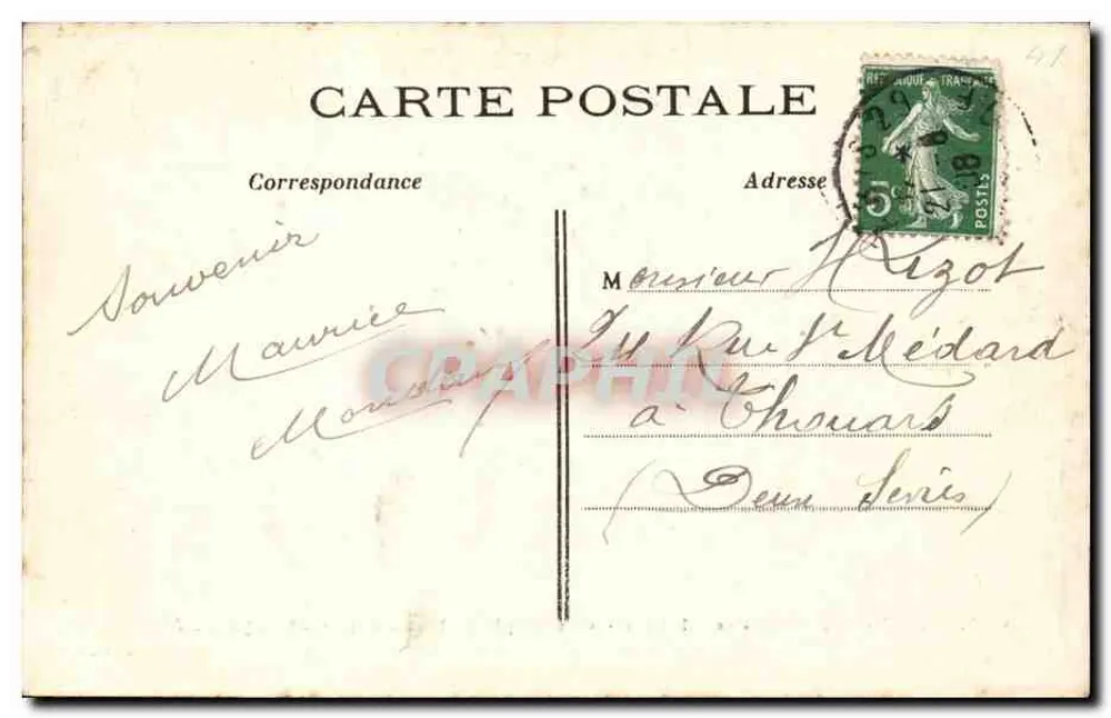 PARIS – Jardin des Plantes – Cynocephale Hamadryas und Papion. Abyssinien – J.H. n°620 - Rückseite