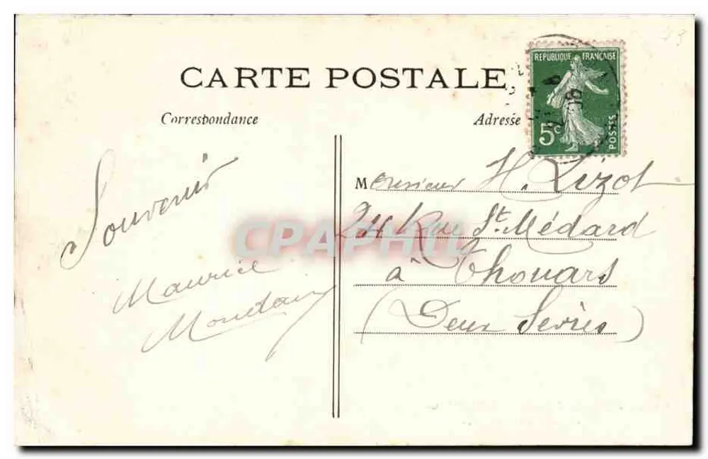 Paris — Jardin des Plantes — Der Kamel — J.H. n°649 - Rückseite