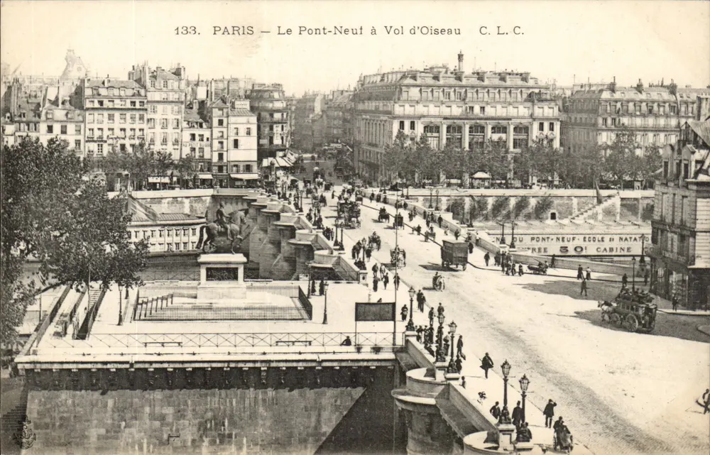 PARIS — Der Pont-Neuf aus der Vogelperspektive — C. L. C. - Vorderseite