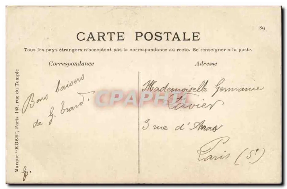 Paris. A praça Maubert. O monumento de Étienne Dolet, por Guilbert. - Verso