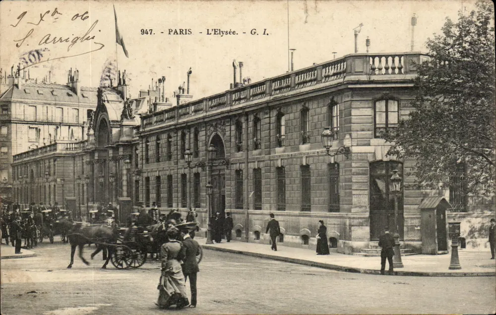 Paris - L'Élysée - G. I. - 947 - Frente