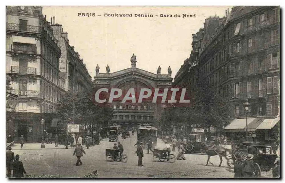 Paris — Boulevard Denain — Bahnhof Nord — Verlag EMA Versailles - Vorderseite