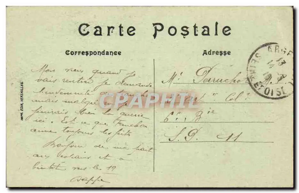Paris — Boulevard Denain — Bahnhof Nord — Verlag EMA Versailles - Rückseite
