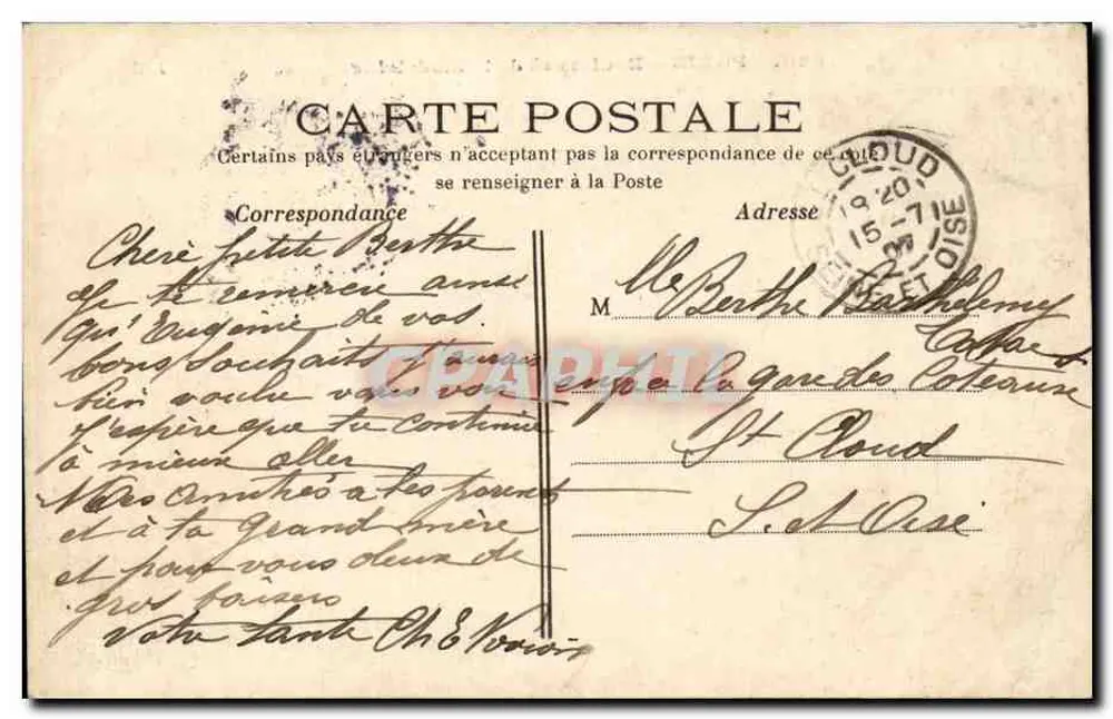Paris — Boulevard de la Madeleine — J.H. n°520 - Verso