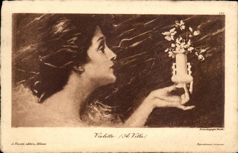 Violette (A. Villa) — photocalabragra Purcetti — Ausgabe 1903 - Vorderseite