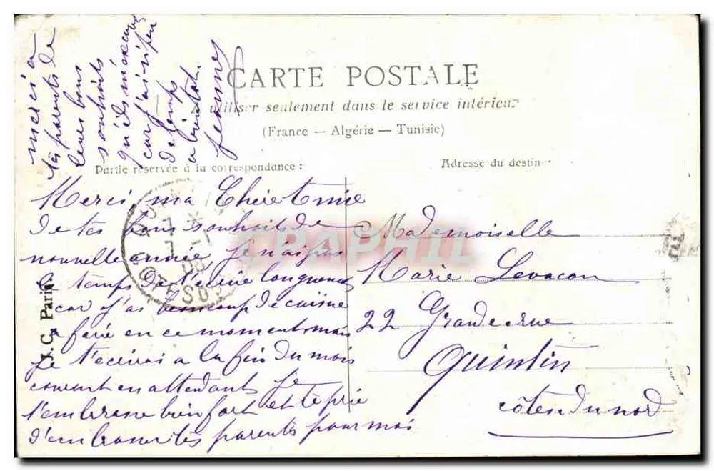 Uma jovem mãe — colocando seus meias — Bric, Paris - Verso