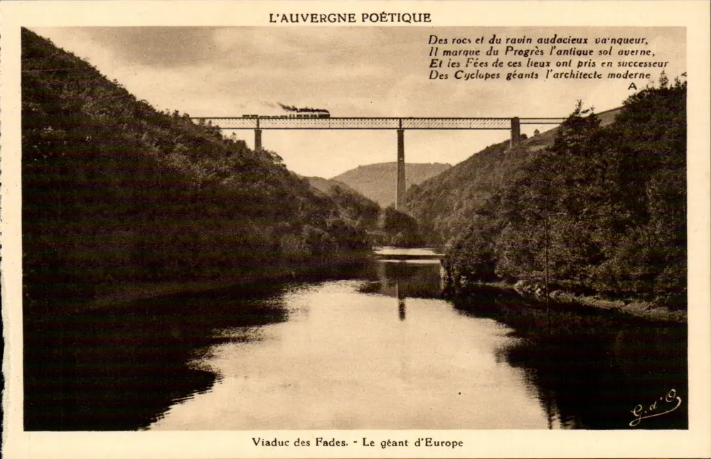 Viaduc des Fades - Der Riese Europas — L'Auvergne Poétique — J. Gouttefange (P. de D.) - Vorderseite
