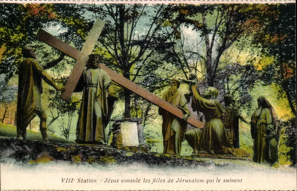 Station VIII - Jésus console les filles de Jérusalem qui le suivent — Éditions photo Quipaudi - Loude - Vorderseite
