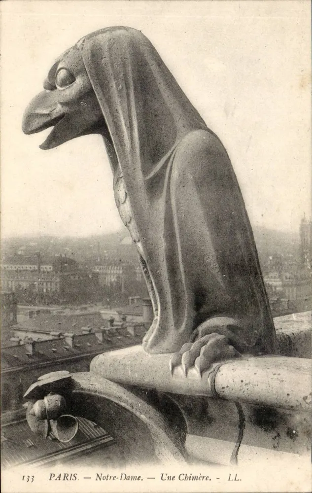 Paris — Notre-Dame — Uma Chimera — L.L. n°133 - Frente