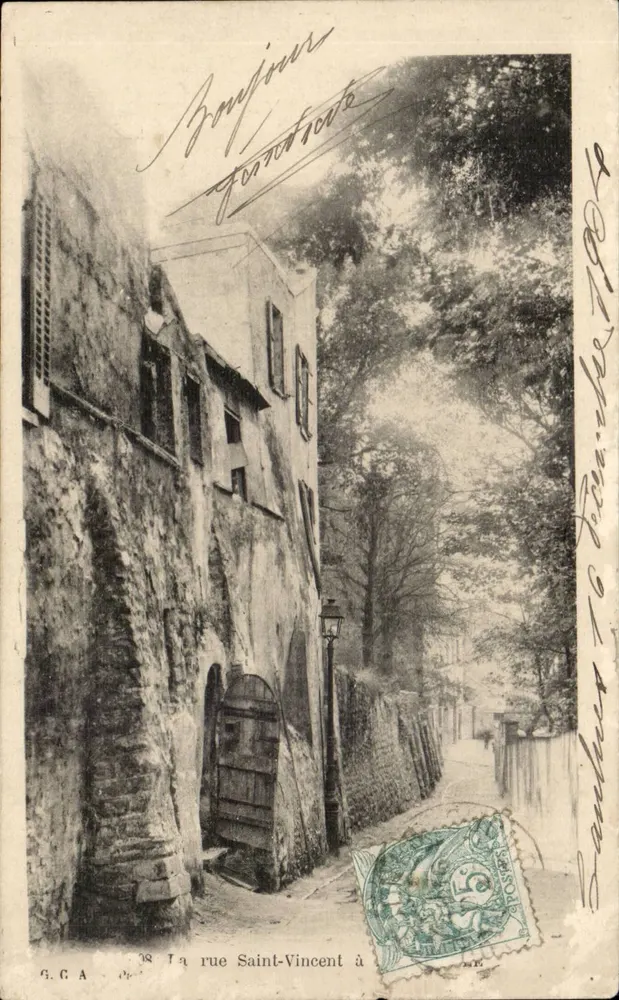 A rua Saint-Vincent em Sainlour — G.C.A. — n°38 - Frente