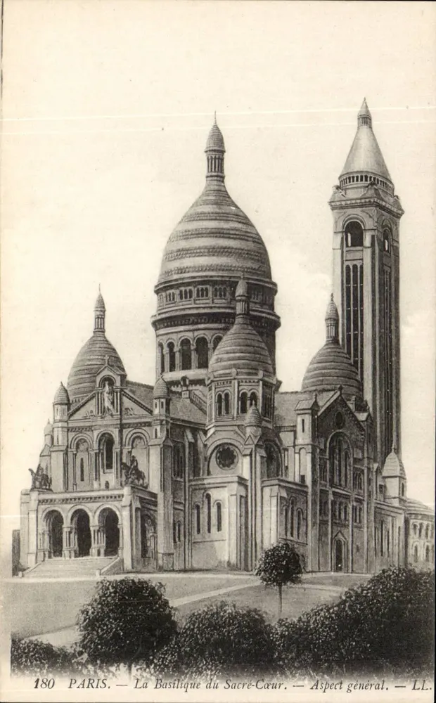 Paris — A Basílica do Sagrado Coração — Aspecto geral — LL. — N° 180 - Frente