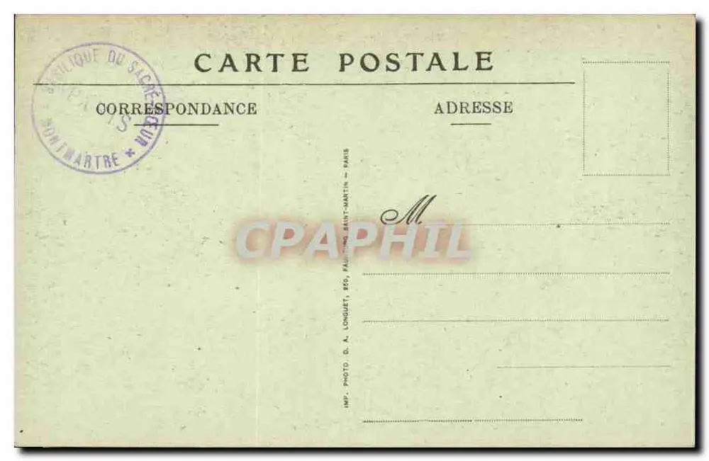 Basilique du Sacré-Cœur de Montmartre — Die Chorbanken — V.N. N° 13 - Rückseite