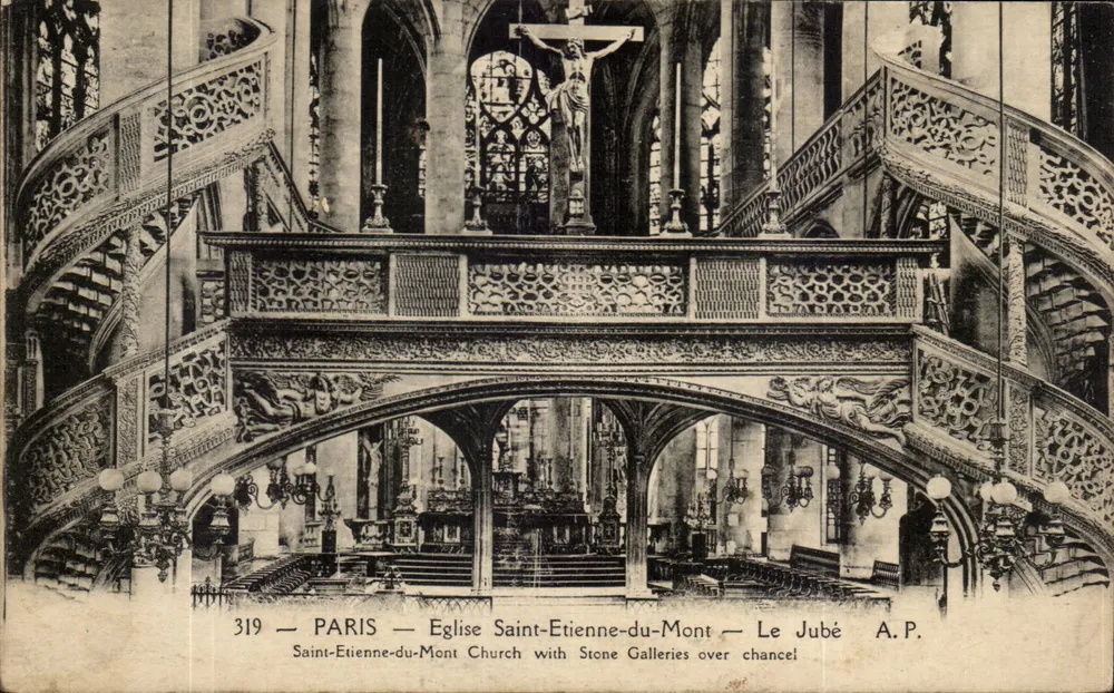 Paris — Kirche Saint-Etienne-du-Mont — Der Jubé — A.P. n°319 - Vorderseite