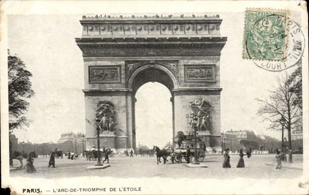 Paris — Der Arc-de-Triomphe de l'Étoile — Verlag nicht sichtbar - Vorderseite
