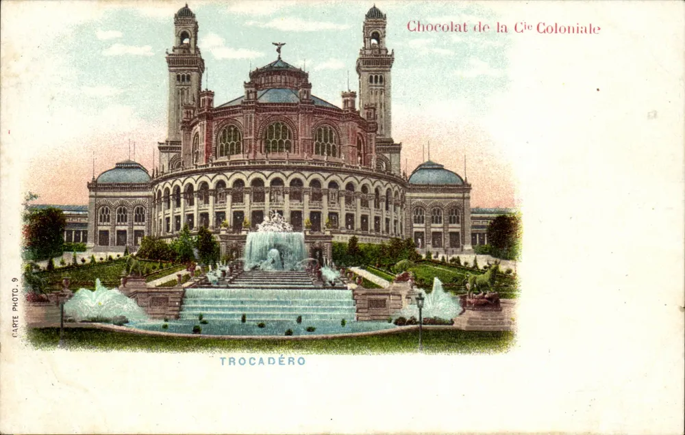 Trocadéro — Exposição Colonial de 1931 — Chocolate da Companhia Colonial, Carte Photo. 9 - Frente