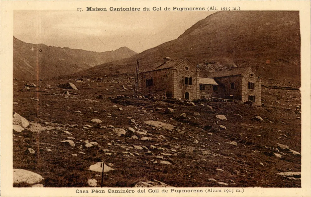 Kantonshaus am Puymorens-Pass — Höhe 1915 m — Verleger Métairenger - Tabac - Vorderseite