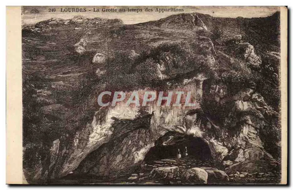 Lourdes - A Grotta no tempo das Aparições — editor desconhecido, n° 249 - Frente