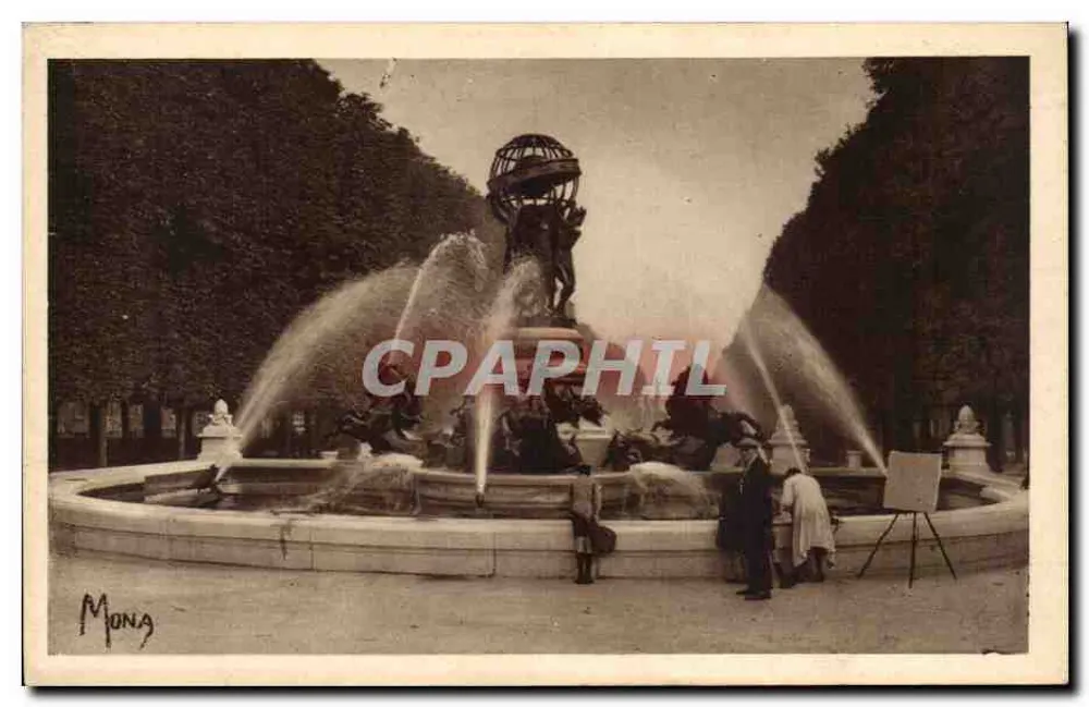 Fontaine de l'Observatoire — Monument von Davioud — Verlag Mong, n° 100 - Vorderseite