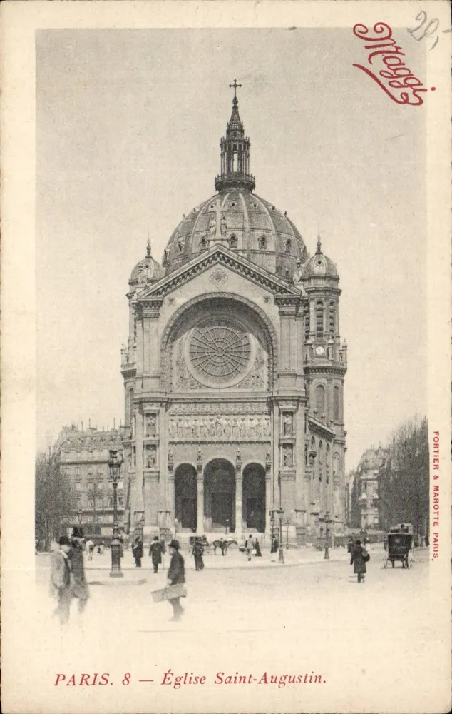 Paris 8 — Igreja de São Agostinho — Fortier & Marotte Paris - Frente