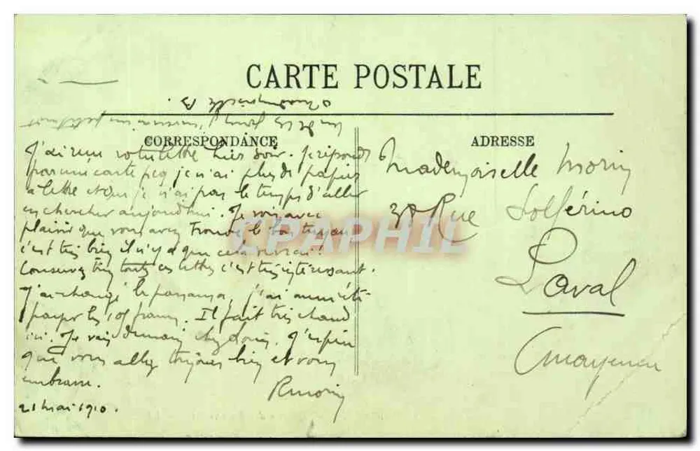 Paris (VI) — A Escola dos Belos-Artes — LL - Verso
