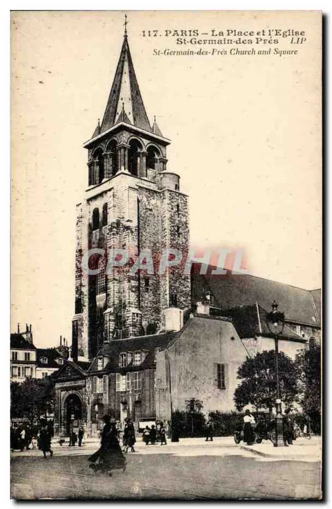 Paris — Die Place und die Kirche St-Germain-des-Prés — LIP - Vorderseite