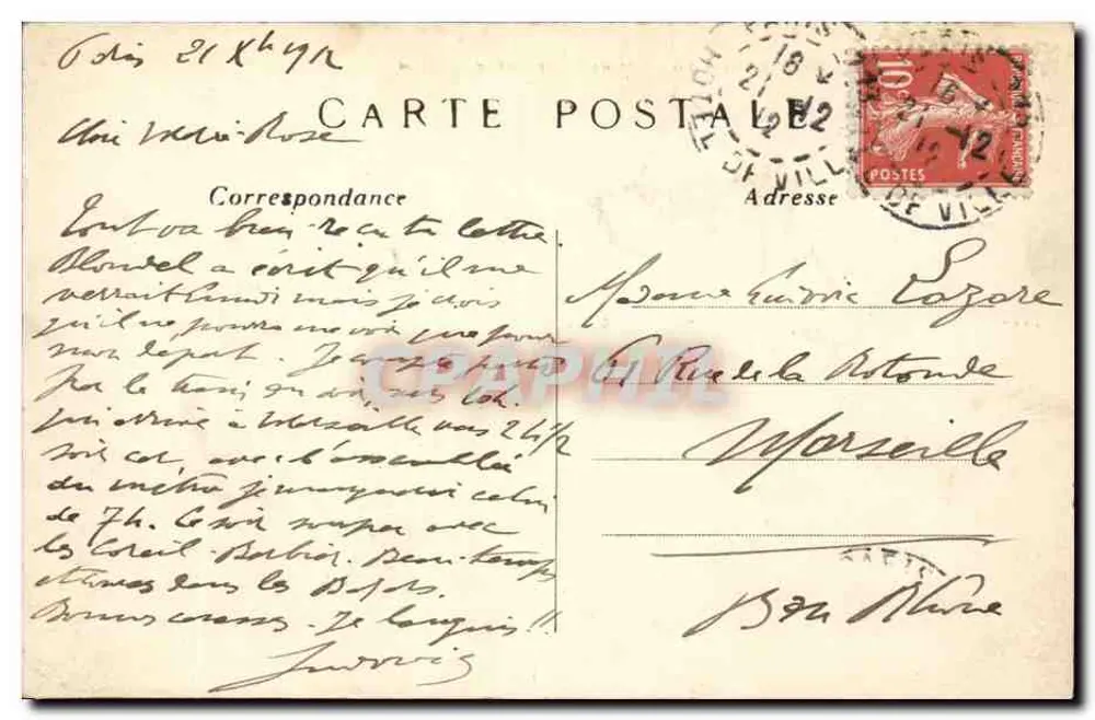 Paris (8e arrt) — A Praça da Concórdia — C.M. n°245 - Verso