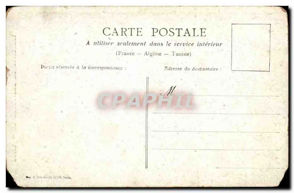 Paris — O Monumento de Gambetta — editor P. Truchot, Paris - Verso
