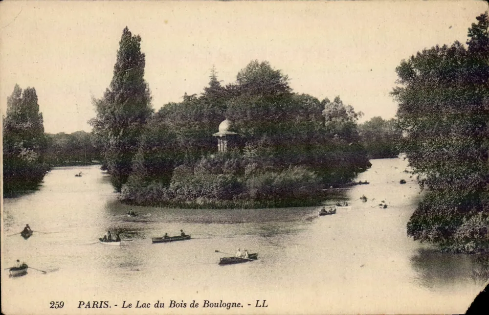 Paris - Ansicht des Sees im Bois de Boulogne — LL, n°259 - Vorderseite