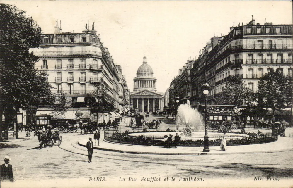PARIS — La Rue Soufflot und der Panthéon — ND. Phot. - Vorderseite