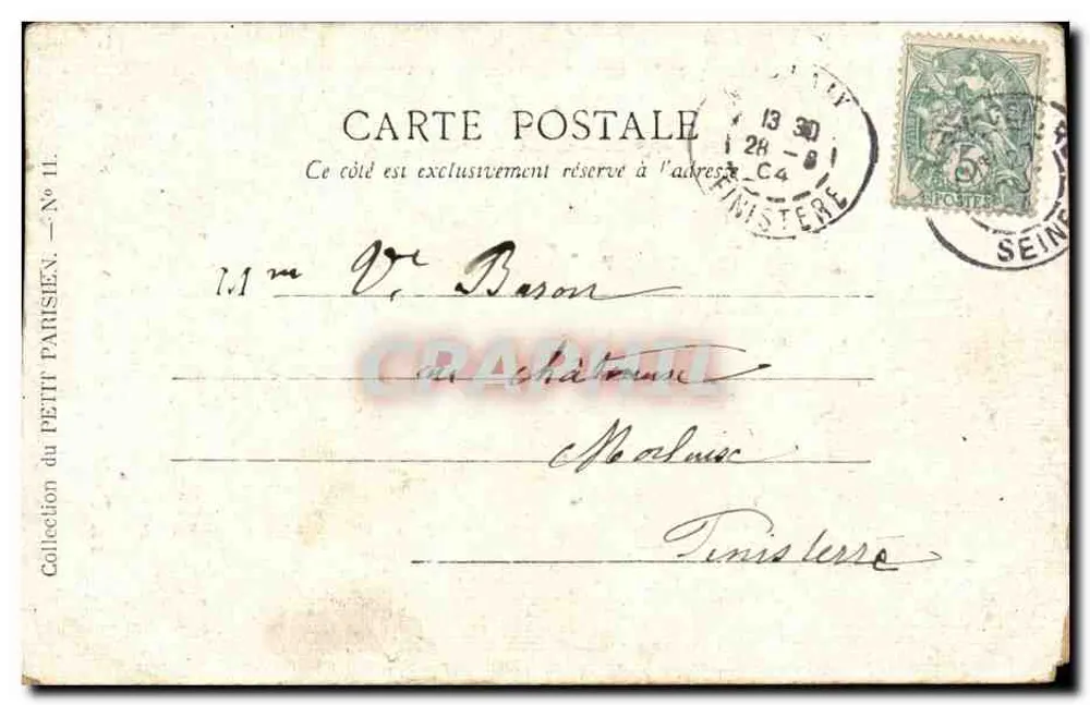 Paris — Ansicht der Porte Saint-Martin — Sammlung Le Petit Parisien, Nr. II - Rückseite