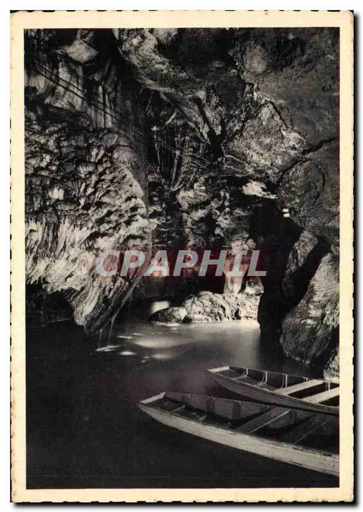 Schlucht von Padirac — Der Anlegeplatz — J. Vertuel, Verleger St-Céré - Vorderseite