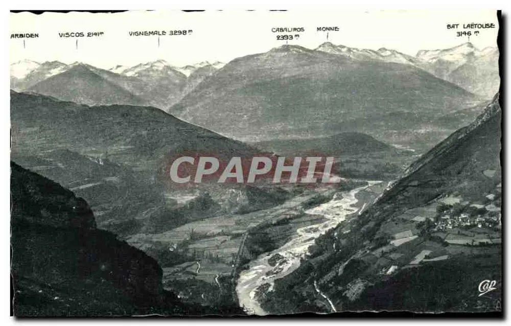 Ansicht der Argelès-Tal — Pic du Jer — Lourdes — Sonderausgabe - Vorderseite