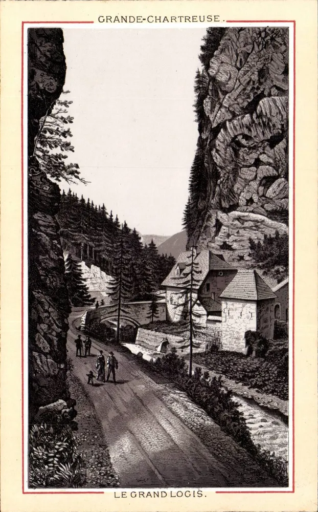 Grande-Chartreuse — O Grande Logis — gravura - Frente