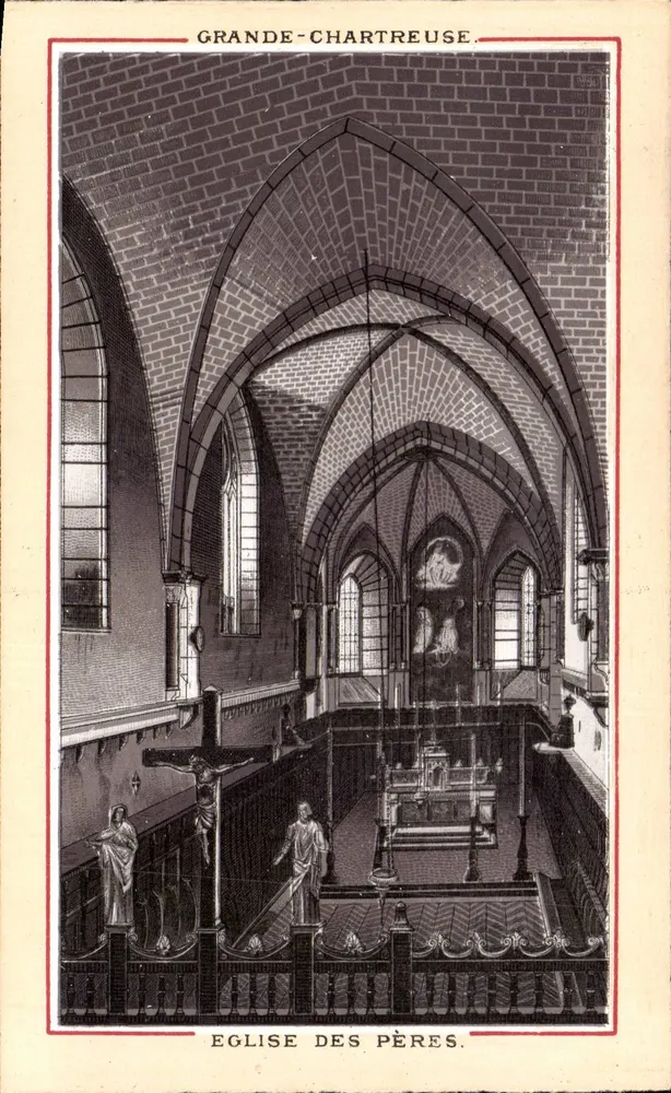 Grande-Chartreuse — Igreja dos Padres — gravura - Frente