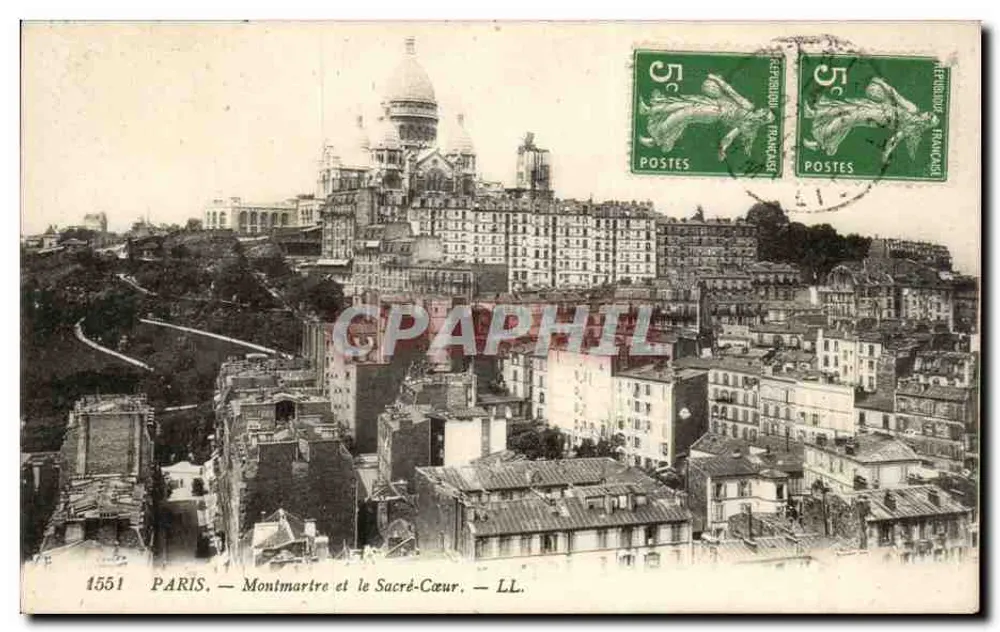 PARIS — Montmartre und der Sacré-Cœur — LL. — n° 1551 - Vorderseite