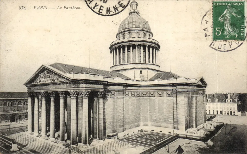 Paris — O Panteão — Editor anônimo, n° 872 - Frente