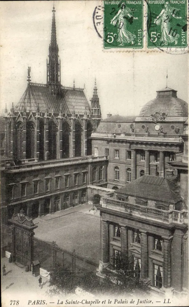 PARIS — Sainte-Chapelle und Palais de Justice — LL - Vorderseite