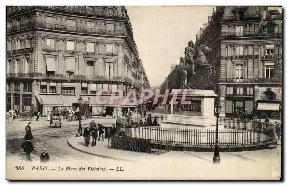 PARIS — A Place des Victoires — LL. — n° 584 - Frente
