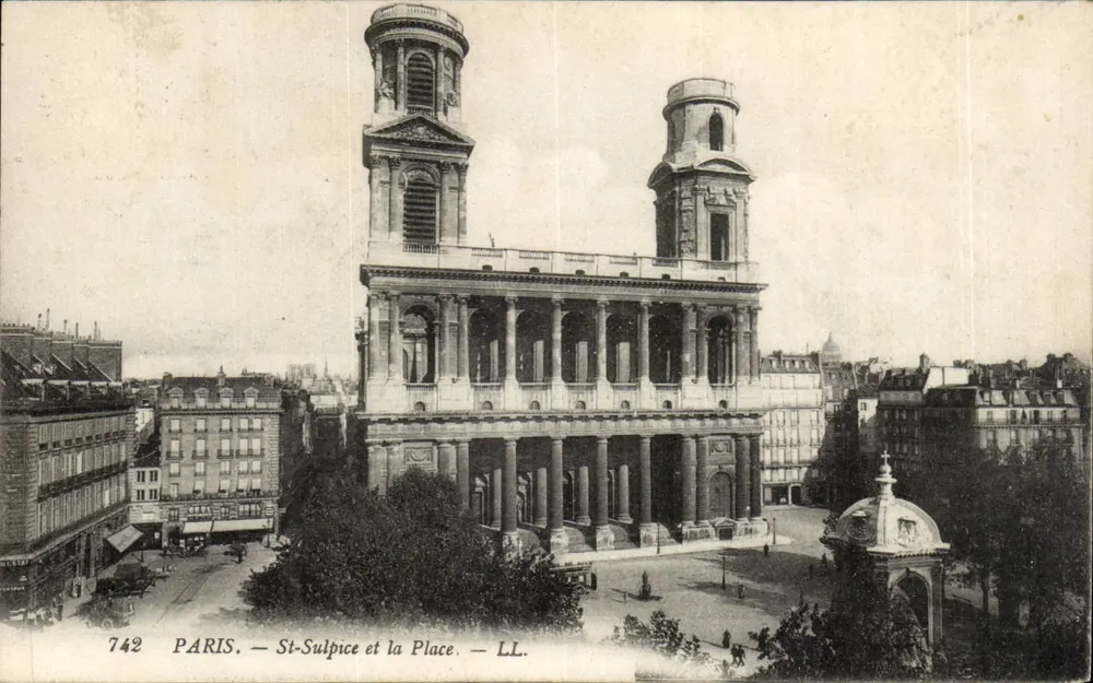 Paris — St-Sulpice e a Place — LL. — n° 742 - Frente